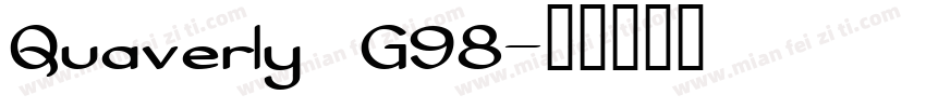 Quaverly G98字体转换